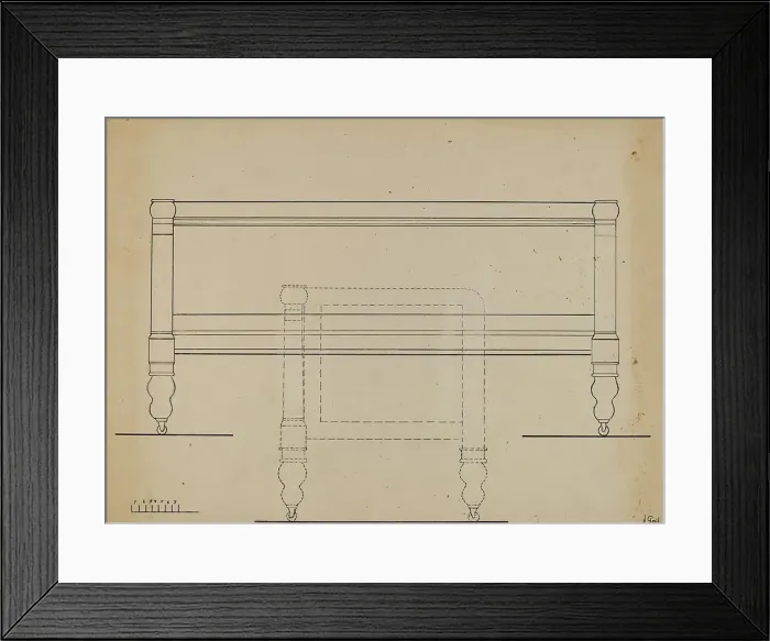 Framed Print : Sofa, 1936. Creator: Nicholas Gorid Framed Print : Sofa, 1936. Creator: Nicholas Gorid