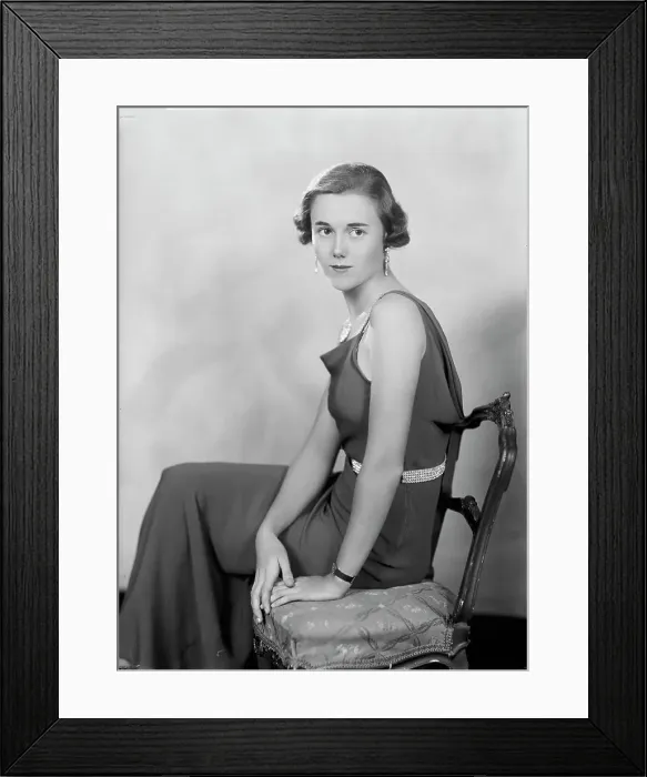 Framed Print : Florence Asher - Portrait, 1933. Creator: Harris & Ewing. Florence Asher - Portrait, 1933. Creator: Harris & Ewing