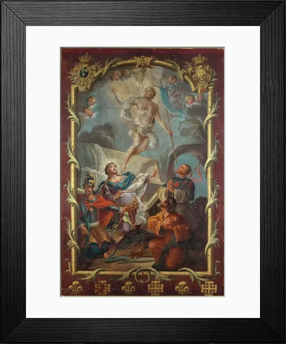 Framed Print : Resurection of Christ (banner of the brotherhood of Saint-Sépulcre), between 1701 and 1800. Creator: Unknown Framed Print : Resurection of Christ (banner of the brotherhood of Saint-Sépulcre), between 1701 and 1800. Creator: Unknown