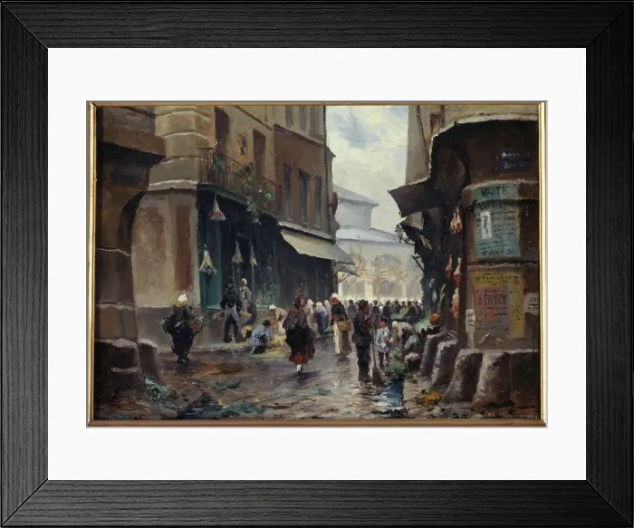 Framed Print : Rue Pirouette, around 1880, current 1st arrondissement, between 1875 and 1885. Creator: Unknown Framed Print : Rue Pirouette, around 1880, current 1st arrondissement, between 1875 and 1885. Creator: Unknown