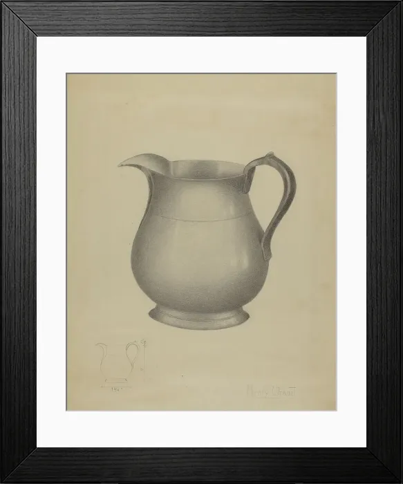 Framed Print : Pitcher, c. 1936. Creator: Henry Granet Framed Print : Pitcher, c. 1936. Creator: Henry Granet