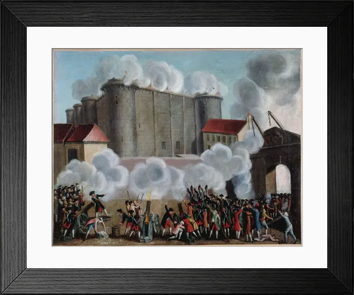 Framed Print : Storming of the Bastille, July 14, 1789. Creator: Unknown Framed Print : Storming of the Bastille, July 14, 1789. Creator: Unknown