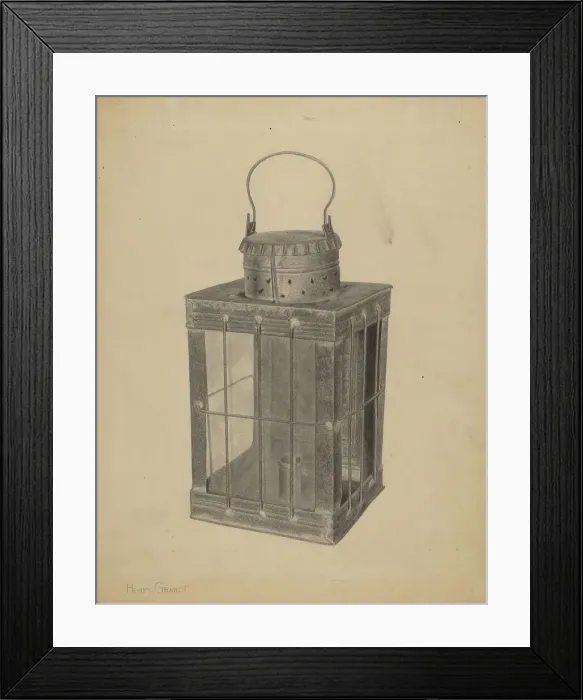 Framed Print : Lantern for Candle, 1935 / 1942. Creator: Henry Granet Framed Print : Lantern for Candle, 1935 / 1942. Creator: Henry Granet