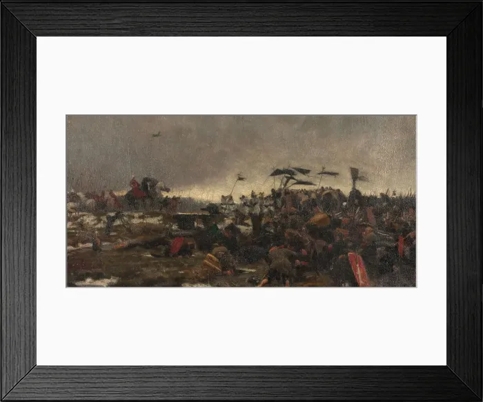 Framed Print : La soumission des Casselois, 10 janvier 1430, 1887. Creator: Francis Tattegrain Framed Print : La soumission des Casselois, 10 janvier 1430, 1887. Creator: Francis Tattegrain