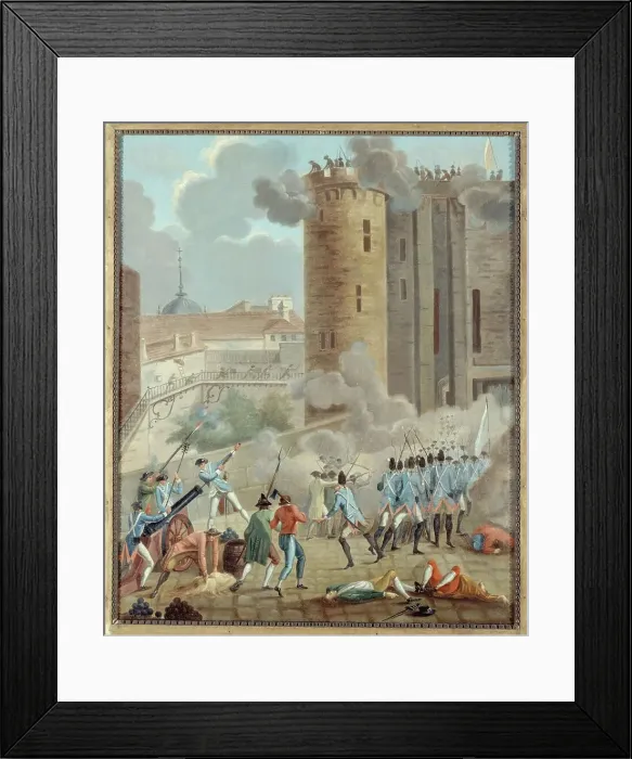 Framed Print : Storming of the Bastille, July 14, 1789. Creator: Unknown Framed Print : Storming of the Bastille, July 14, 1789. Creator: Unknown