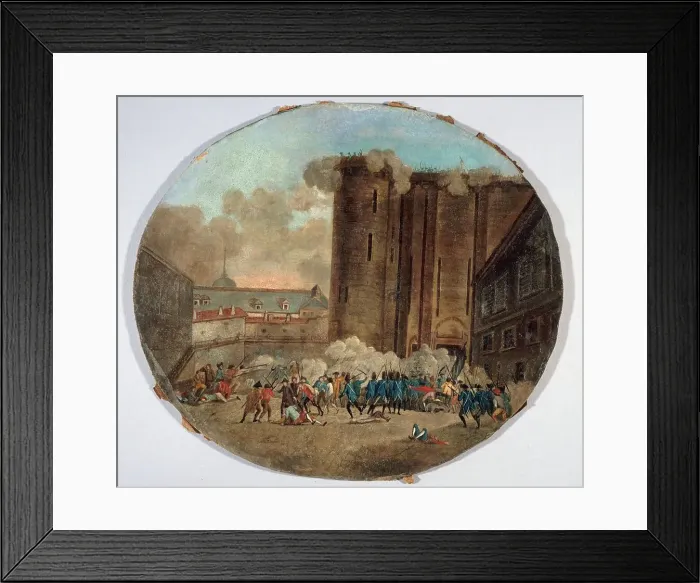 Framed Print : Storming of the Bastille, July 14, 1789. Creator: Unknown Framed Print : Storming of the Bastille, July 14, 1789. Creator: Unknown