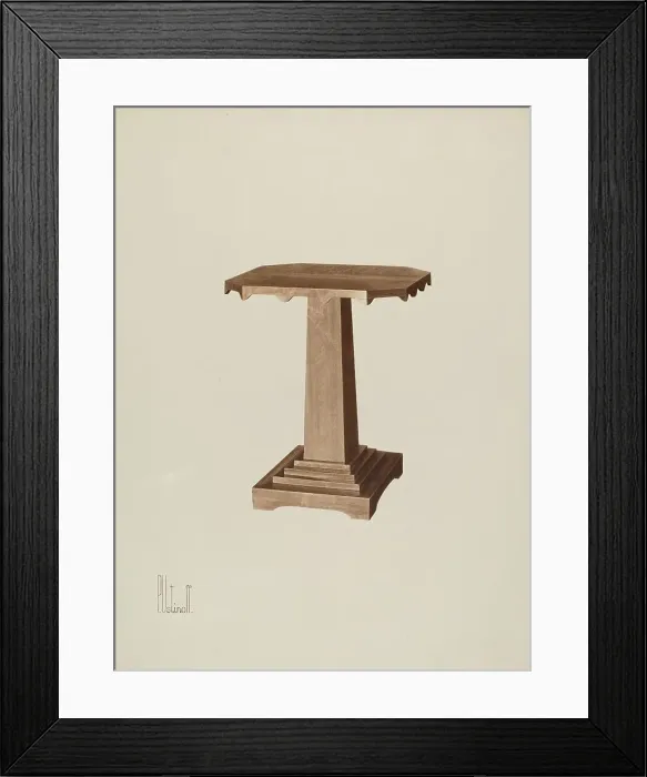 Framed Print : Octagonal Table, c. 1941. Creator: Peter C. Ustinoff Framed Print : Octagonal Table, c. 1941. Creator: Peter C. Ustinoff