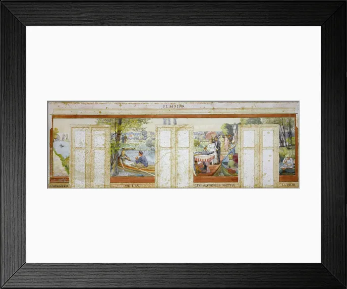 Framed Print : Esquisse pour la mairie de Nogent-sur-Marne : Plaisirs (salle des fêtes), 1889. Creator: Edmond Debon Framed Print : Esquisse pour la mairie de Nogent-sur-Marne : Plaisirs (salle des fêtes), 1889. Creator: Edmond Debon