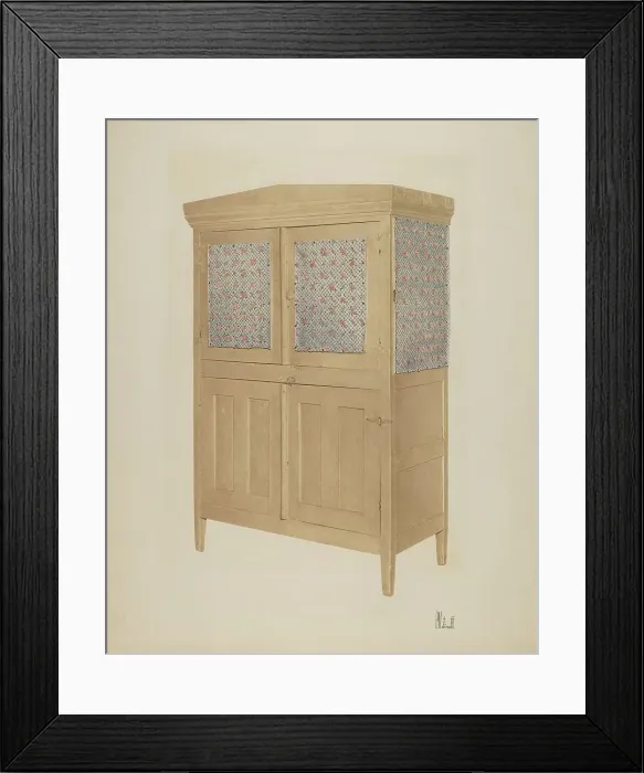 Framed Print : Kitchen Safe, c. 1940. Creator: Peter C. Ustinoff Framed Print : Kitchen Safe, c. 1940. Creator: Peter C. Ustinoff