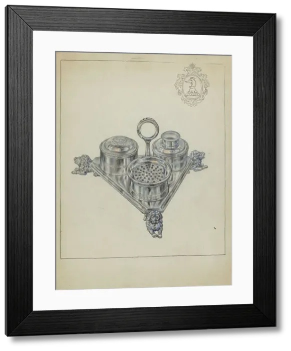 Framed Print : Silver Holder, 1935 / 1942. Creator: Fletcher Hanks Framed Print : Silver Holder, 1935 / 1942. Creator: Fletcher Hanks