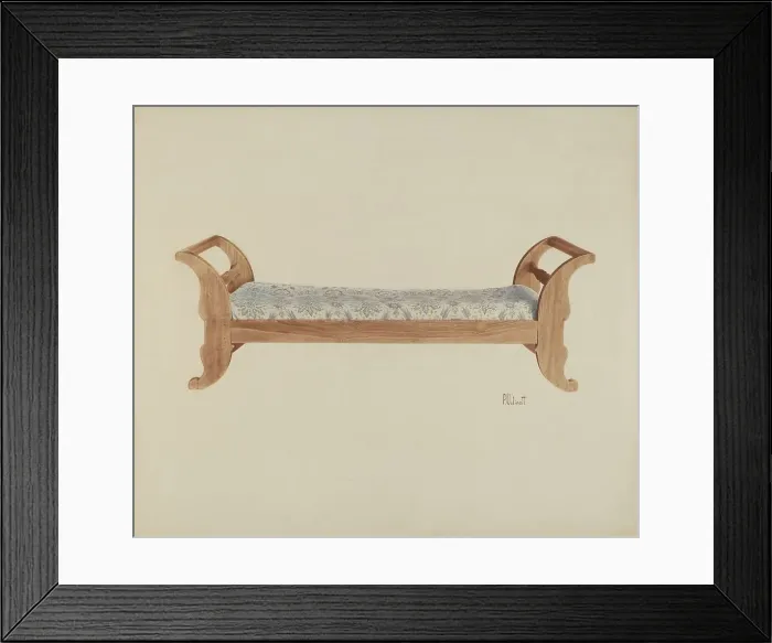 Framed Print : Day Bed, c. 1940. Creator: Peter C. Ustinoff Framed Print : Day Bed, c. 1940. Creator: Peter C. Ustinoff