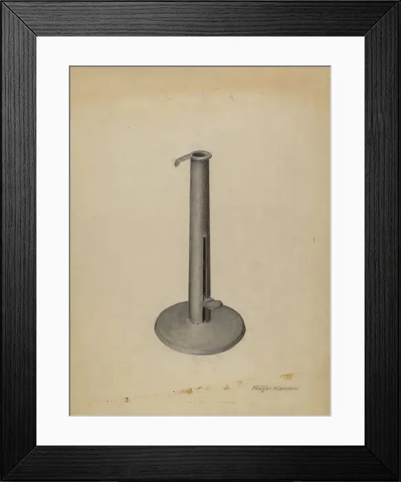 Framed Print : Candlestick, 1935 / 1942. Creator: Holger Hansen Framed Print : Candlestick, 1935 / 1942. Creator: Holger Hansen