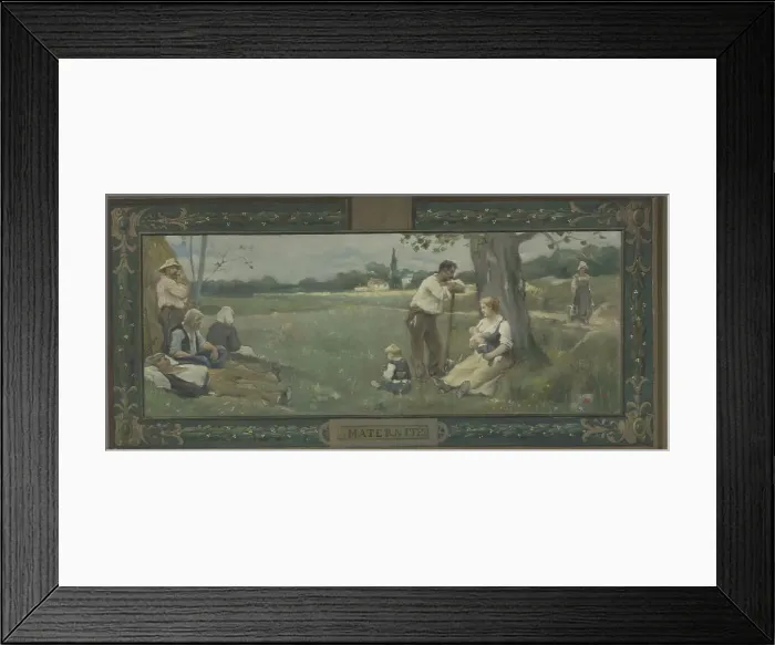 Framed Print : Sketch for the salle des mariages of the town hall in the 14th arrondissement...1889. Creator: Adrien-Henri Tanoux Framed Print : Sketch for the salle des mariages of the town hall in the 14th arrondissement...1889. Creator: Adrien-Henri Tanoux