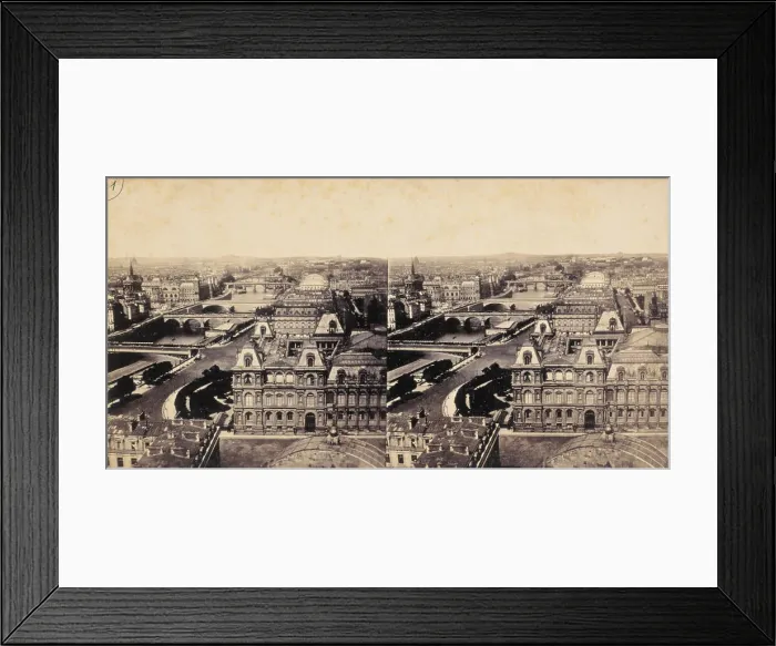 Framed Print : The seven bridges on the Seine / Paris, between 1860 and 1862. Creator: Unknown Framed Print : The seven bridges on the Seine / Paris, between 1860 and 1862. Creator: Unknown