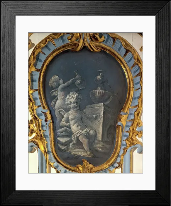 Framed Print : Two alchemists, between 1735 and 1745. Creator: Unknown Framed Print : Two alchemists, between 1735 and 1745. Creator: Unknown