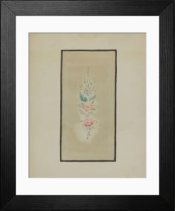 Framed Print : Panel from Hall Lantern, c. 1936. Creator: Blanche Waterbury Framed Print : Panel from Hall Lantern, c. 1936. Creator: Blanche Waterbury