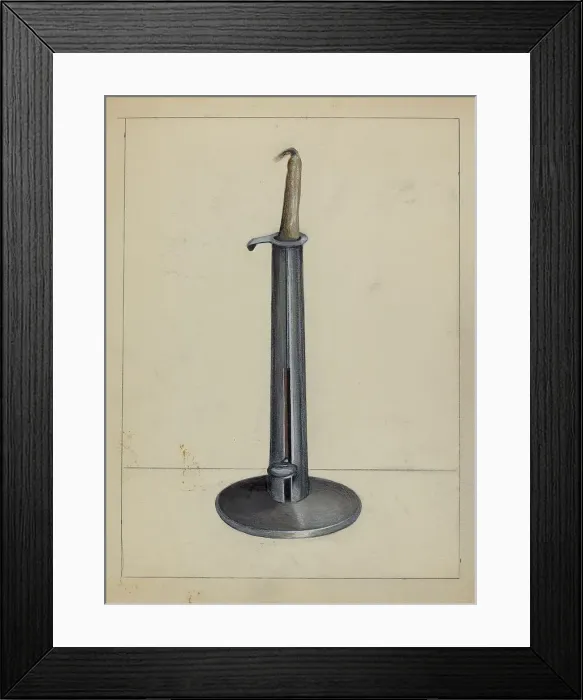 Framed Print : Candlestick, 1936. Creator: Holger Hansen Framed Print : Candlestick, 1936. Creator: Holger Hansen