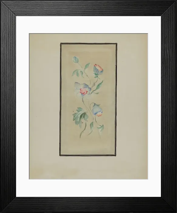 Framed Print : Panel from Hall Lantern, c. 1936. Creator: Blanche Waterbury Framed Print : Panel from Hall Lantern, c. 1936. Creator: Blanche Waterbury