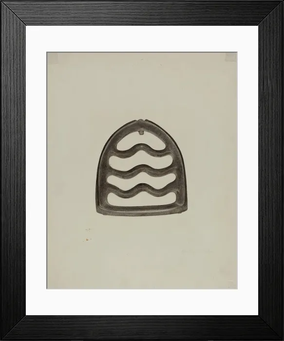 Framed Print : Trivet, c. 1941. Creator: Ardella Watkins Framed Print : Trivet, c. 1941. Creator: Ardella Watkins