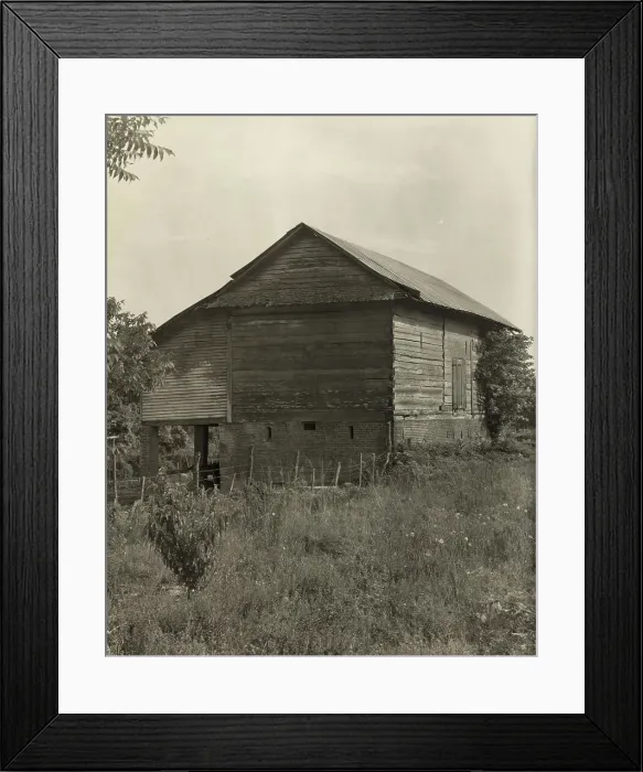 Framed Print : Unidentified cabin, Natchez vic. Adams County, Mississippi, 1938. Creator: Frances Benjamin Johnston Framed Print : Unidentified cabin, Natchez vic. Adams County, Mississippi, 1938. Creator: Frances Benjamin Johnston