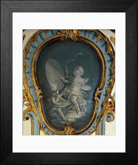 Framed Print : Two painters, between 1735 and 1745. Creator: Unknown Framed Print : Two painters, between 1735 and 1745. Creator: Unknown