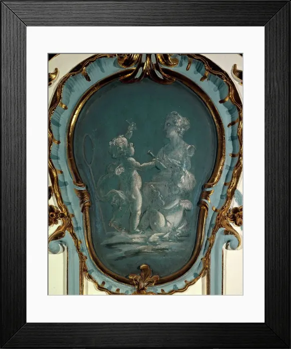 Framed Print : Two sculptors, between 1735 and 1745. Creator: Unknown Framed Print : Two sculptors, between 1735 and 1745. Creator: Unknown