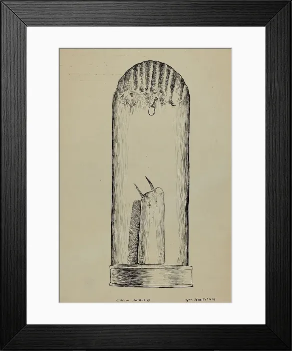 Framed Print : Candle Holder, 1935 / 1942. Creator: William Hoffman