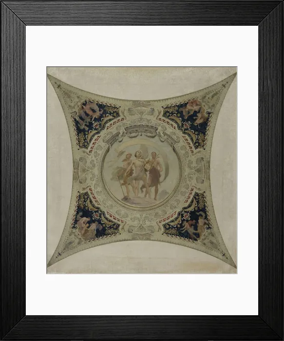 Framed Print : Esquisse pour la galerie Lobau de l'Hôtel de Ville de Paris : Apollon, 1890. Creator: Hector d Espouy Framed Print : Esquisse pour la galerie Lobau de l'Hôtel de Ville de Paris : Apollon, 1890. Creator: Hector d Espouy