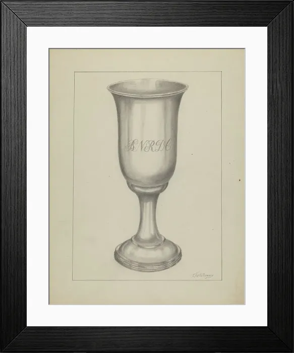 Framed Print : Silver Chalice, 1935 / 1942. Creator: Thomas Holloway Framed Print : Silver Chalice, 1935 / 1942. Creator: Thomas Holloway