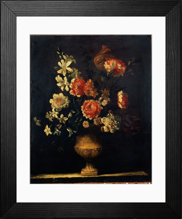 Framed Print : Vase of flowers, between 1601 and 1700. Creator: Unknown Framed Print : Vase of flowers, between 1601 and 1700. Creator: Unknown