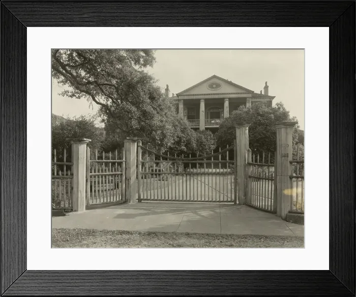 Framed Print : Rosalie, Natchez, Adams County, Mississippi, 1938. Creator: Frances Benjamin Johnston Framed Print : Rosalie, Natchez, Adams County, Mississippi, 1938. Creator: Frances Benjamin Johnston