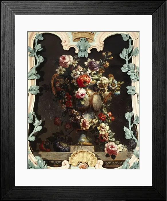 Framed Print : Vase of flowers, between 1801 and 1900. Creator: Unknown Framed Print : Vase of flowers, between 1801 and 1900. Creator: Unknown