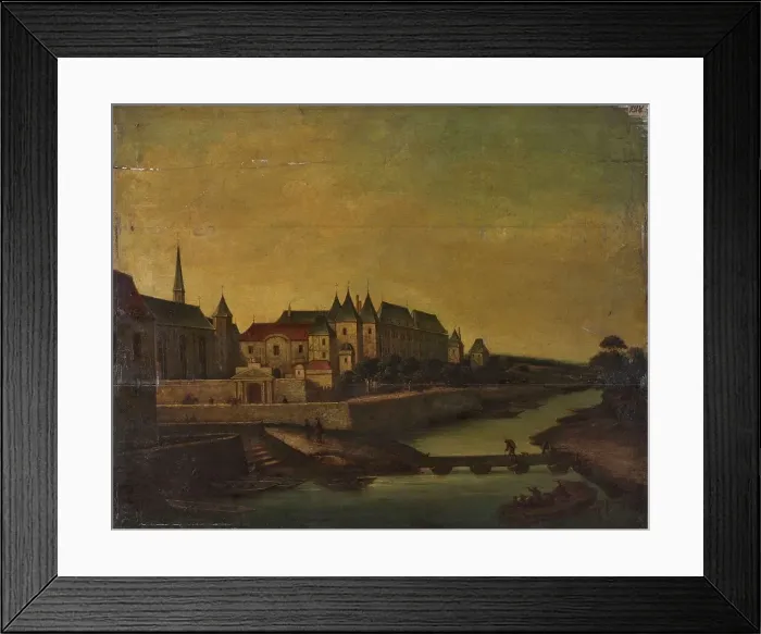 Framed Print : View of l'Arsenal, around 1620, between 1615 and 1625. Creator: Unknown Framed Print : View of l'Arsenal, around 1620, between 1615 and 1625. Creator: Unknown