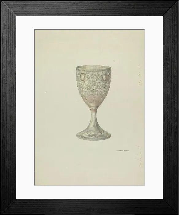 Framed Print : Silver Cup, c. 1938. Creator: Edward Jewett Framed Print : Silver Cup, c. 1938. Creator: Edward Jewett