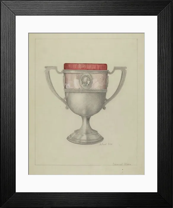 Framed Print : Silver Spoon Holder, c. 1936. Creator: Samuel O. Klein Framed Print : Silver Spoon Holder, c. 1936. Creator: Samuel O. Klein