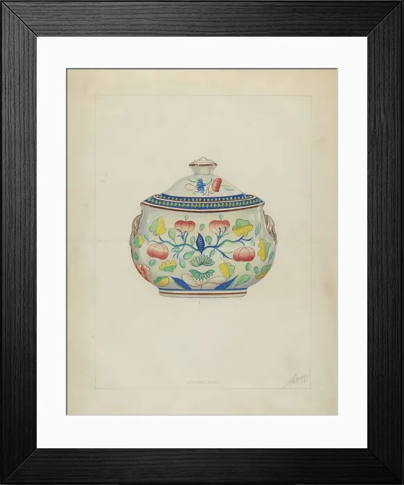 Framed Print : Sugar Bowl, c. 1936. Creator: Arthur Wegg Framed Print : Sugar Bowl, c. 1936. Creator: Arthur Wegg