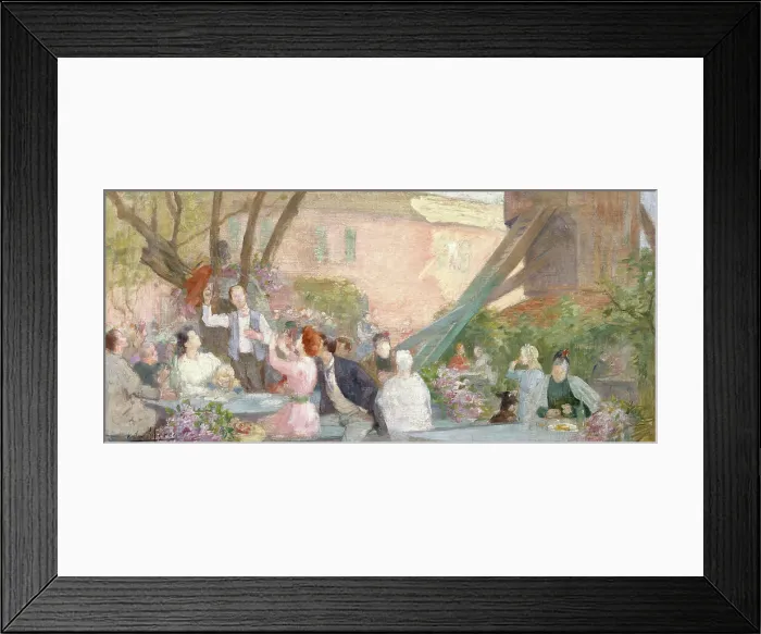 Framed Print : Esquisse pour la mairie de Bagnolet : Un toast, 1893. Creator: Victor Marec Framed Print : Esquisse pour la mairie de Bagnolet : Un toast, 1893. Creator: Victor Marec