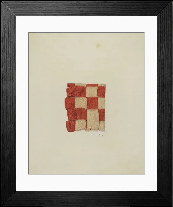 Framed Print : Shaker Textile Sample, c. 1940. Creator: Harold Weisenborn Framed Print : Shaker Textile Sample, c. 1940. Creator: Harold Weisenborn
