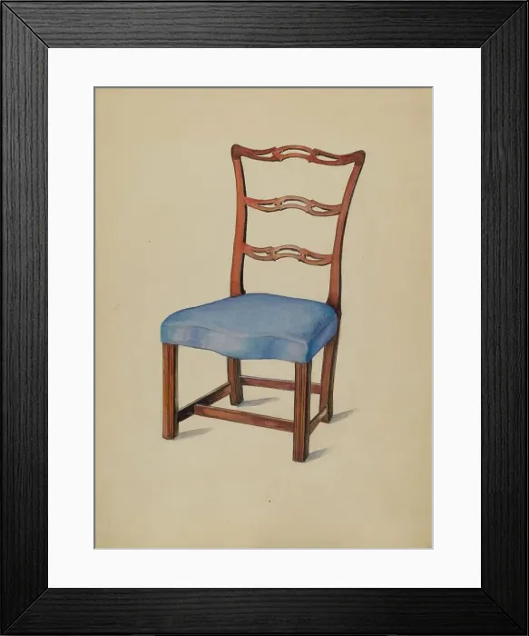 Framed Print : Side Chair, 1935 / 1942. Creator: Carl Weiss Framed Print : Side Chair, 1935 / 1942. Creator: Carl Weiss