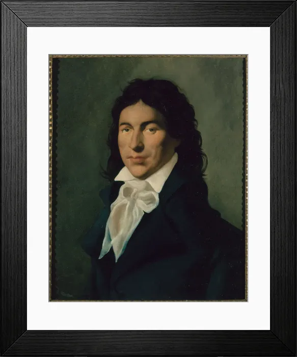 Framed Print : Portrait of Camille Desmoulins (1760-1794), politician, c1790. Creator: Unknown Framed Print : Portrait of Camille Desmoulins (1760-1794), politician, c1790. Creator: Unknown
