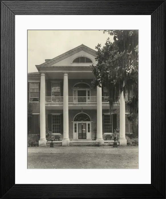 Framed Print : Arlington, Natchez, Adams County, Mississippi, 1938. Creator: Frances Benjamin Johnston Framed Print : Arlington, Natchez, Adams County, Mississippi, 1938. Creator: Frances Benjamin Johnston