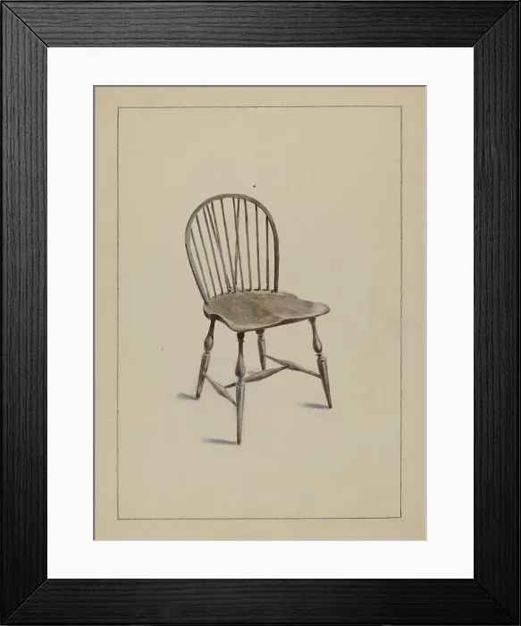 Framed Print : Chair, 1935 / 1942. Creator: Simon Weiss Framed Print : Chair, 1935 / 1942. Creator: Simon Weiss
