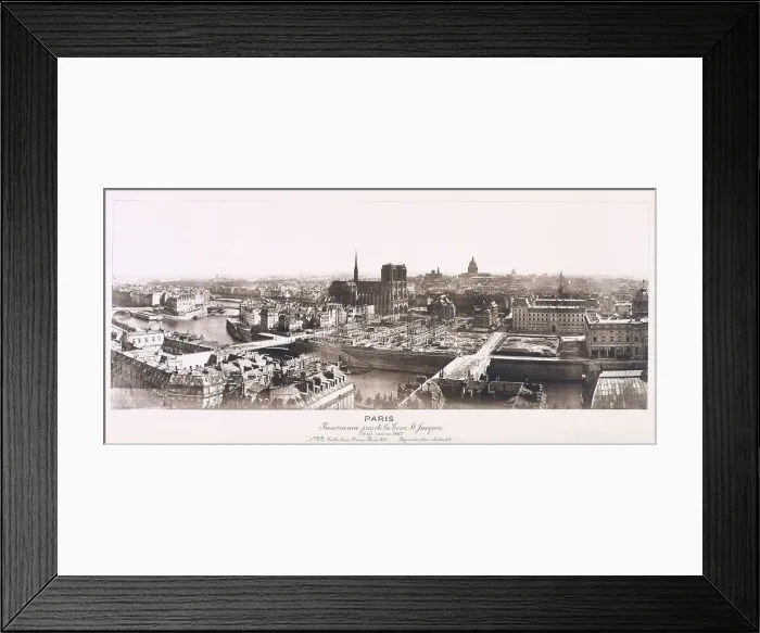 Framed Print : Panorama taken from the St Jacques tower, 4th arrondissement, Paris, 1867. Creator: Unknown Framed Print : Panorama taken from the St Jacques tower, 4th arrondissement, Paris, 1867. Creator: Unknown