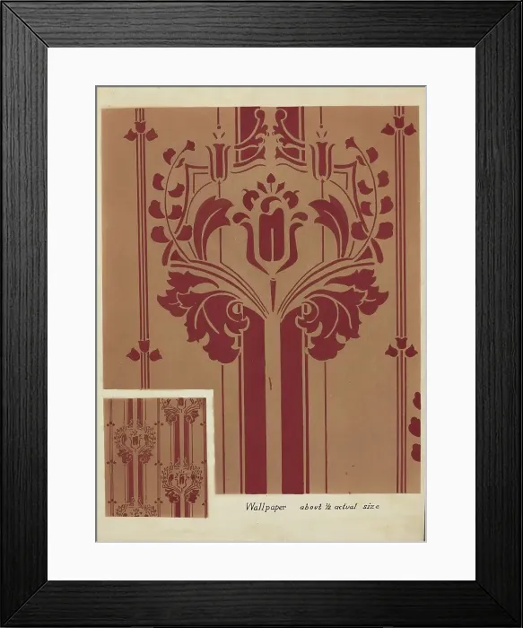 Framed Print : Wall Paper, c. 1936. Creator: Hebilly West Framed Print : Wall Paper, c. 1936. Creator: Hebilly West