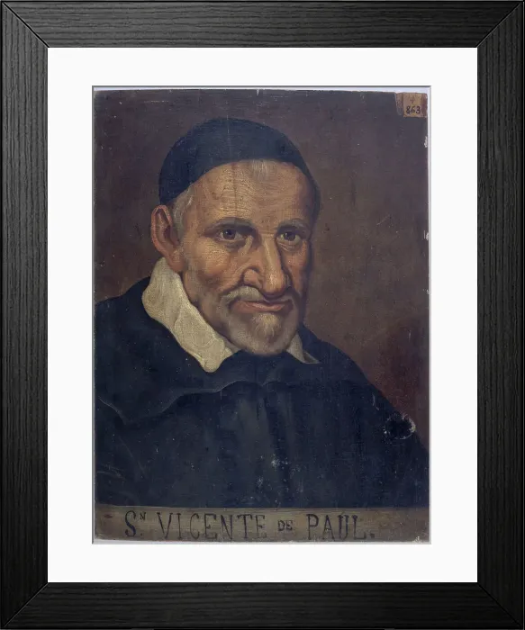 Framed Print : Portrait of Saint Vincent de Paul (1581-1660), c1660. Creator: Unknown Framed Print : Portrait of Saint Vincent de Paul (1581-1660), c1660. Creator: Unknown