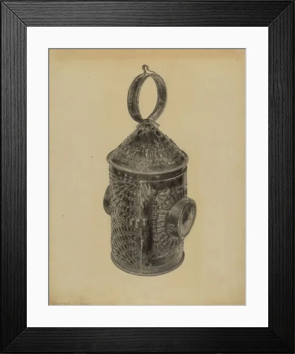 Framed Print : Lantern, c. 1937. Creator: Bernard Krieger Framed Print : Lantern, c. 1937. Creator: Bernard Krieger