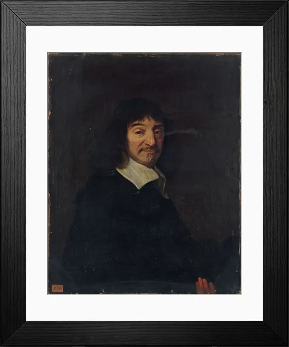 Framed Print : Portrait of René Descartes (1596-1650), philosopher and scholar. Creator: Unknown Framed Print : Portrait of René Descartes (1596-1650), philosopher and scholar. Creator: Unknown