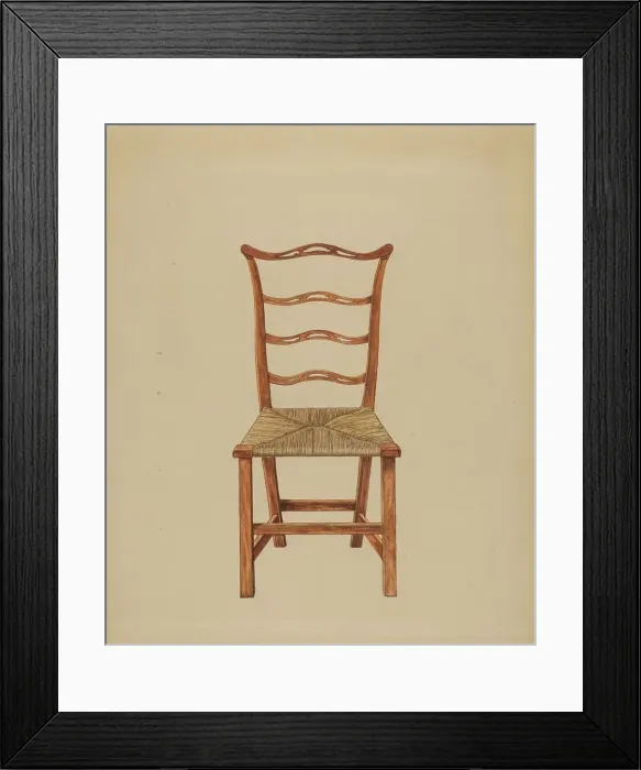 Framed Print : Side Chair, 1935 / 1942. Creator: Hans Westendorff Framed Print : Side Chair, 1935 / 1942. Creator: Hans Westendorff