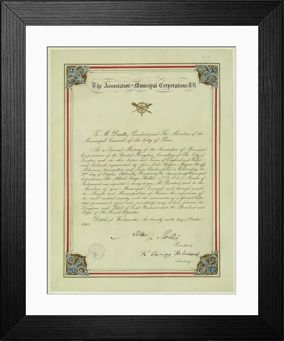Framed Print : Association of Municipal Corporations. Creator: Unknown Framed Print : Association of Municipal Corporations. Creator: Unknown