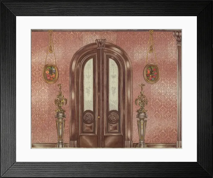 Framed Print : Entrance Door, c. 1939. Creator: Hans Westendorff Framed Print : Entrance Door, c. 1939. Creator: Hans Westendorff